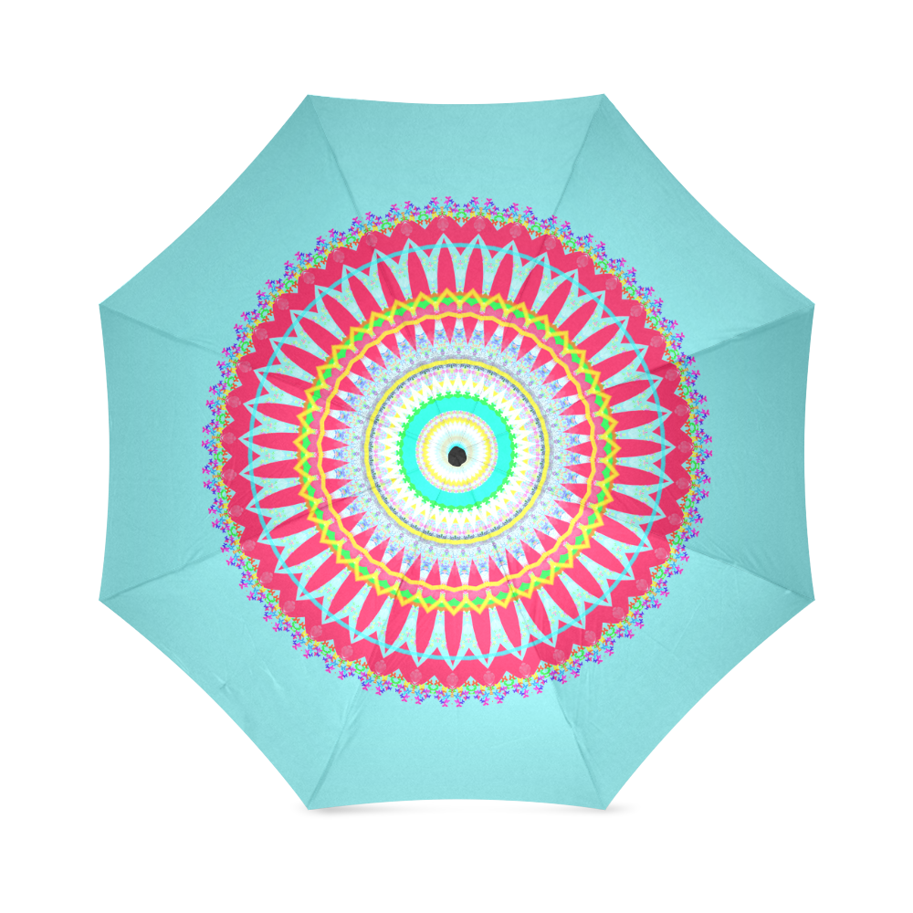 Kaleidoscope design abstract pattern Foldable Umbrella (Model U01)