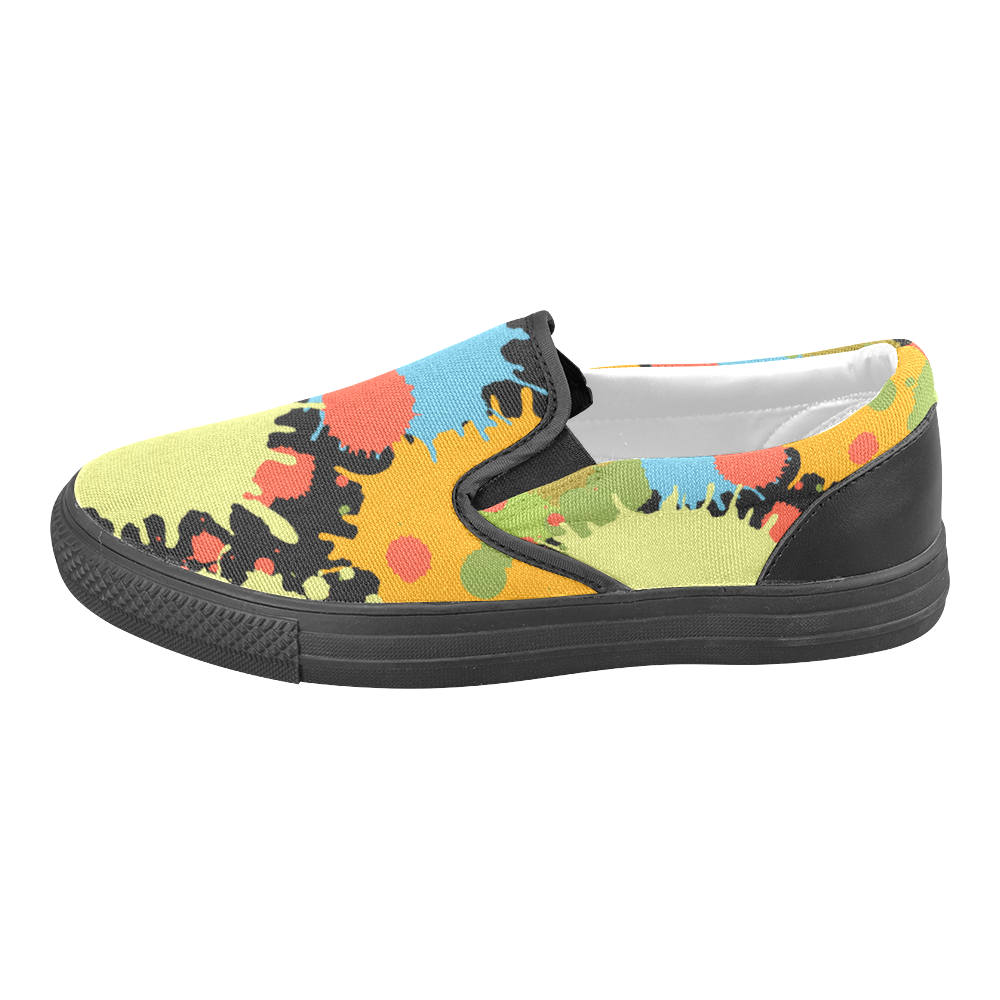 New Splash Design Men's Slip-on Canvas Shoes (Model 019)