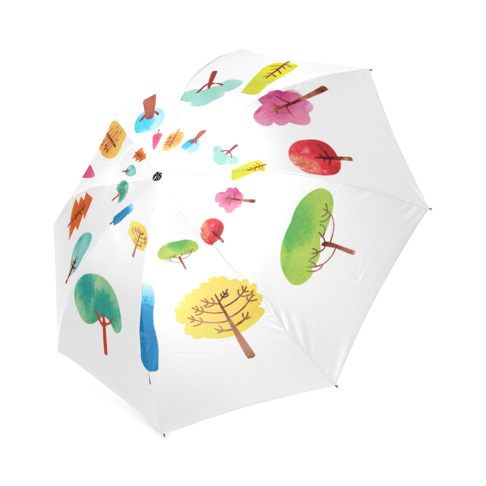 happy trees Foldable Umbrella (Model U01)