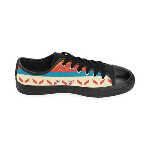 Tribal shapes Men's Classic Canvas Shoes/Large Size (Model 018)