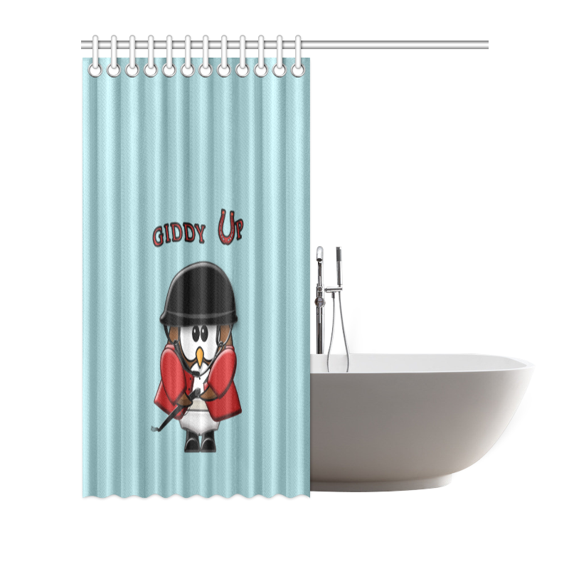 giddy up owl Shower Curtain 66"x72"