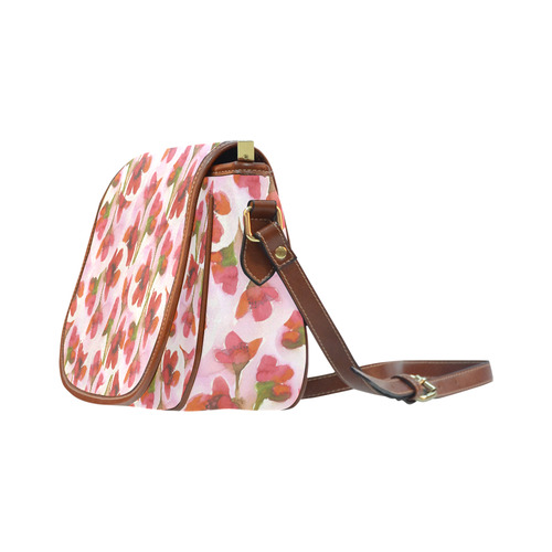 Watercolor Beauties Saddle Bag/Small (Model 1649) Full Customization