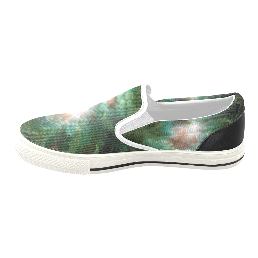 NASA: Orion Nebula Stars Outerspace Men's Unusual Slip-on Canvas Shoes (Model 019)