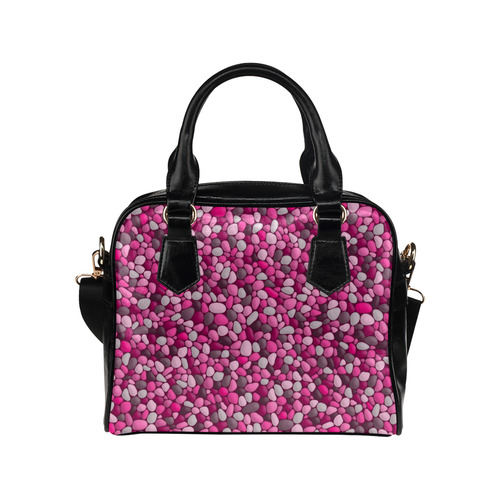 Pink Abstract Pebbles Mosaic by ArtformDesigns Shoulder Handbag (Model 1634)