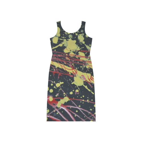 solar visual Phaedra Sleeveless Open Fork Long Dress (Model D08)