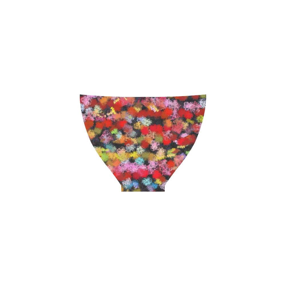 Colorful paint strokes Custom Bikini Swimsuit