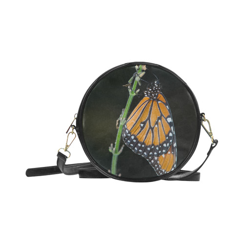 Monarch Butterfly Round Sling Bag (Model 1647)