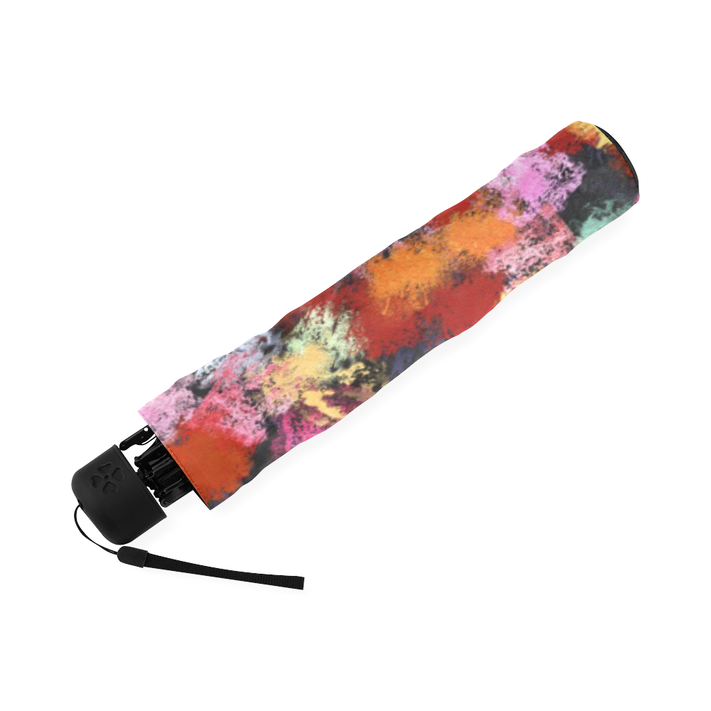 Colorful paint strokes Foldable Umbrella (Model U01)