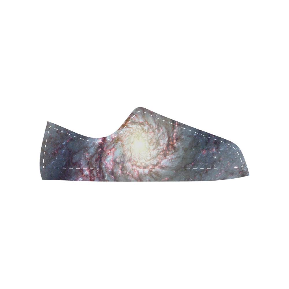 NASA: Whirlpool Galaxy Stars Outerspace Women's Classic Canvas Shoes (Model 018)