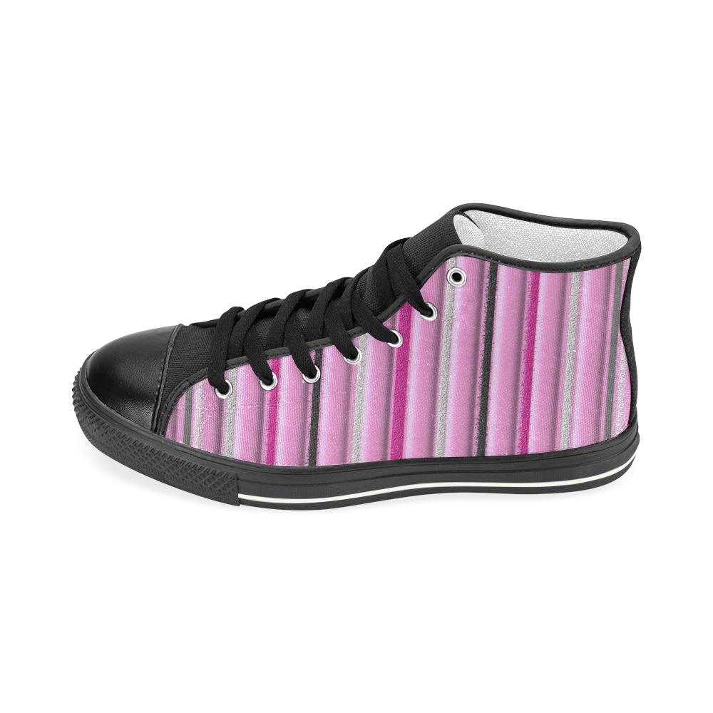 Pink Glamour Women's Classic High Top Canvas Shoes (Model 017)