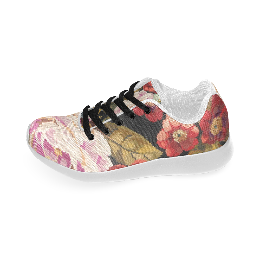 Vintage Floral Beautiful Roses Women’s Running Shoes (Model 020)