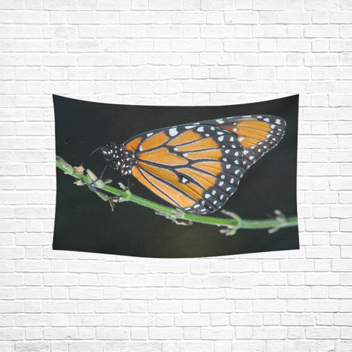 Monarch Butterfly Cotton Linen Wall Tapestry 60"x 40"