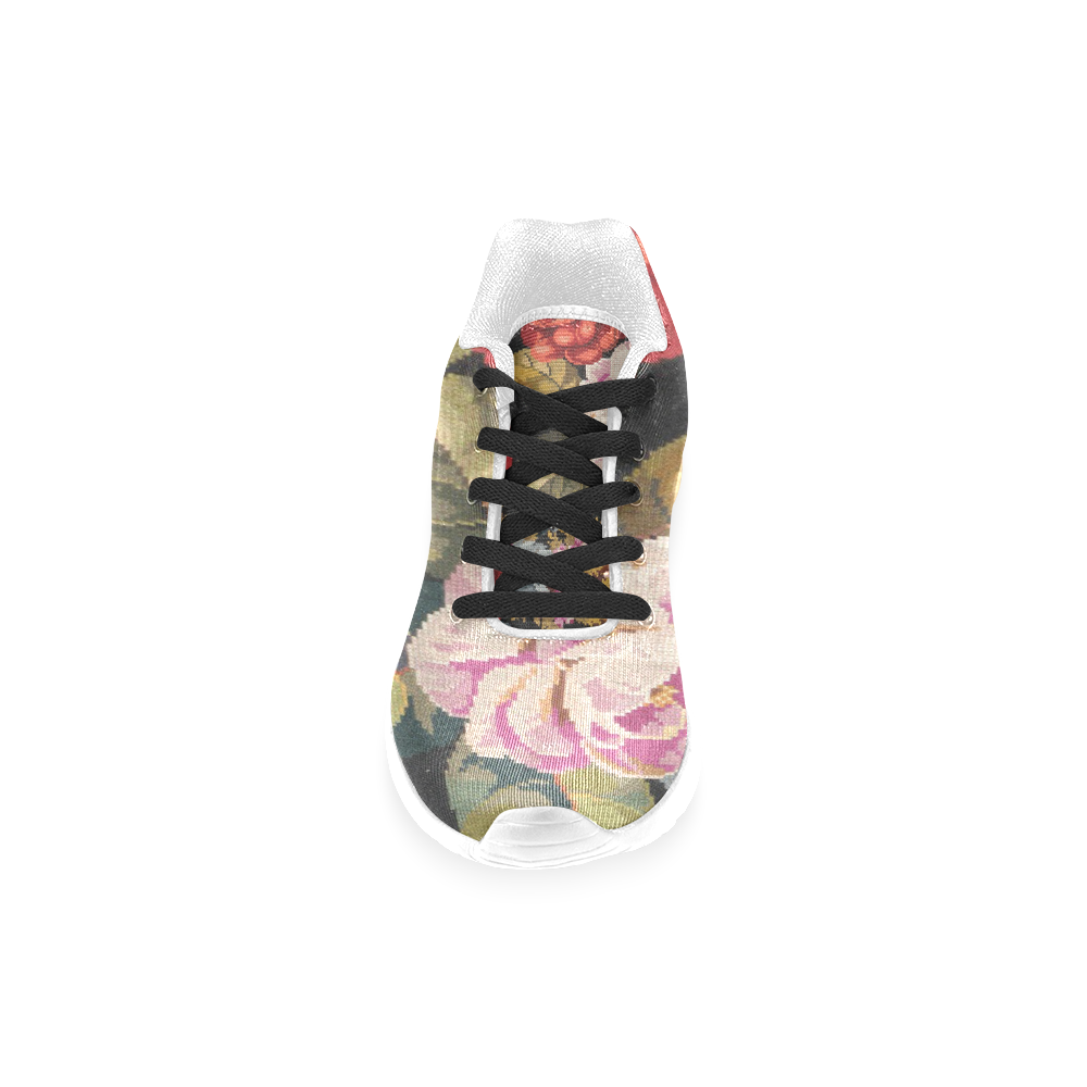 Vintage Floral Beautiful Roses Women’s Running Shoes (Model 020)