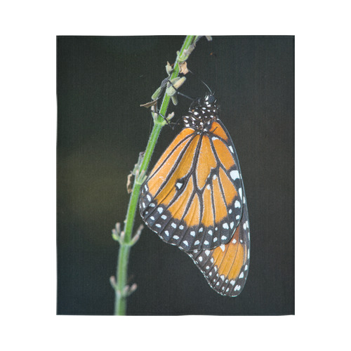 Monarch Butterfly Cotton Linen Wall Tapestry 51"x 60"
