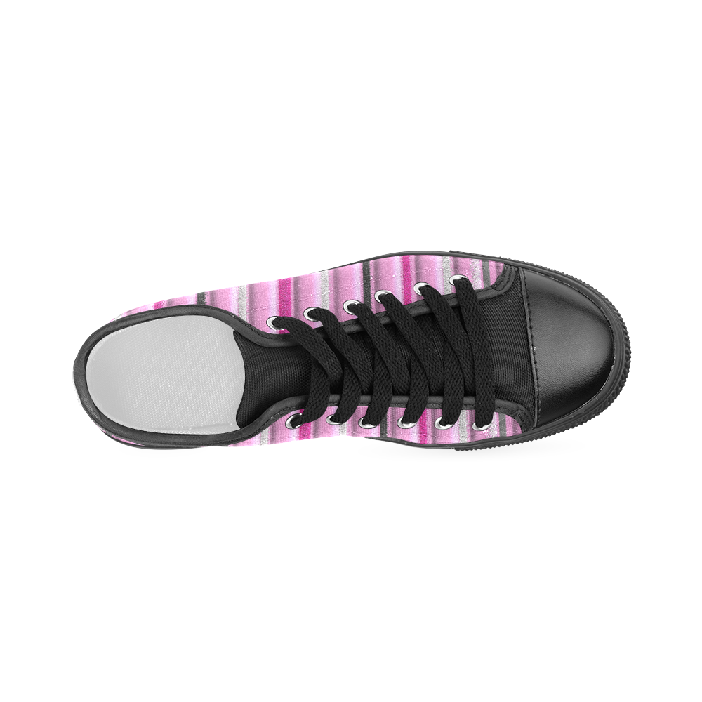 Pink Glamour Women's Classic Canvas Shoes (Model 018)