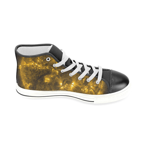 NASA: Sun & Solar Flares Stars Outerspace Men’s Classic High Top Canvas Shoes (Model 017)
