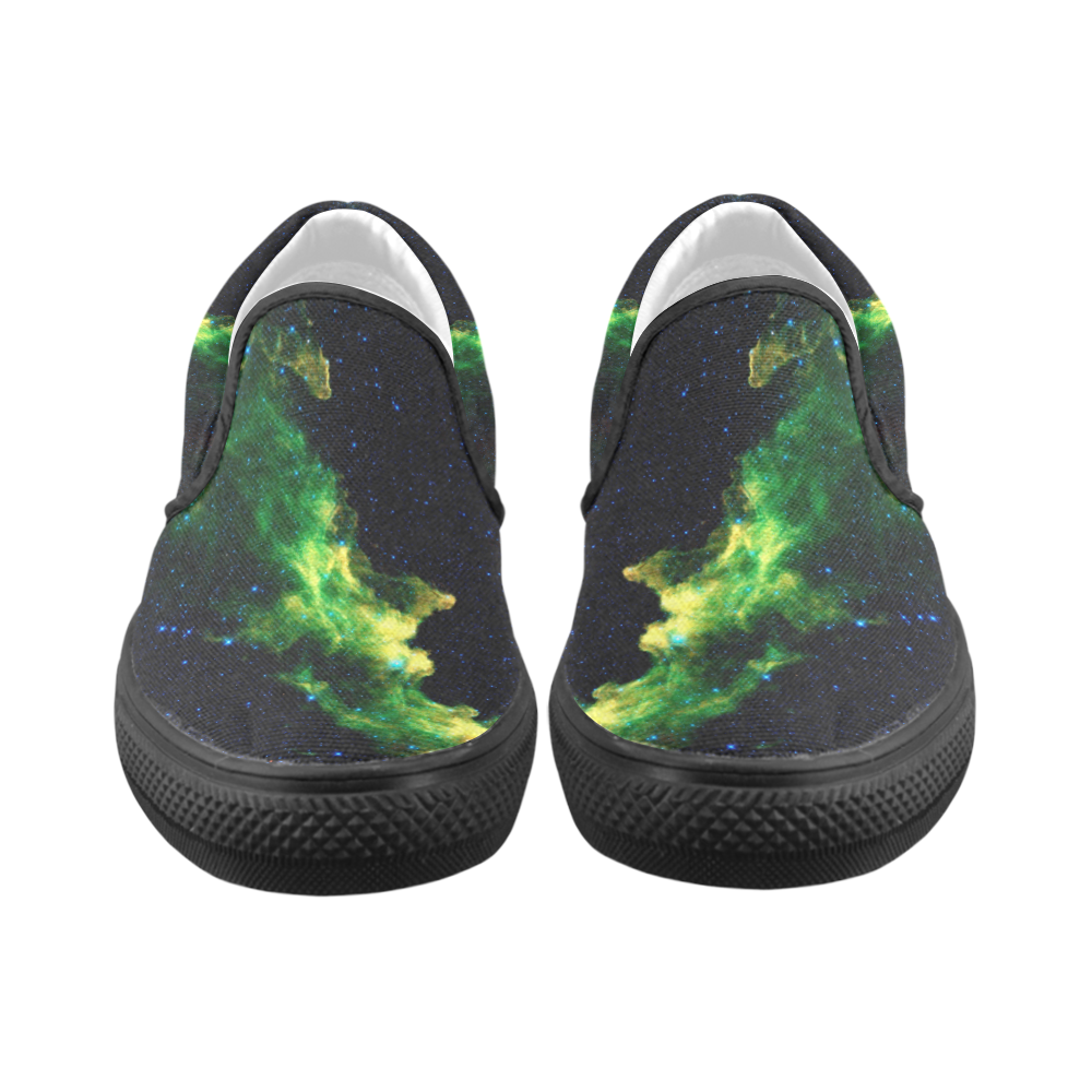 NASA: WitchHead Nebula Stars Outerspace Women's Unusual Slip-on Canvas Shoes (Model 019)