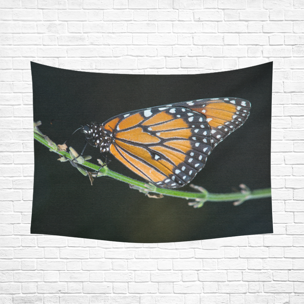 Monarch Butterfly Cotton Linen Wall Tapestry 80"x 60"