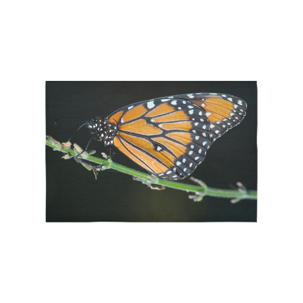 Monarch Butterfly Cotton Linen Wall Tapestry 60"x 40"