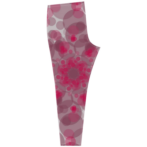 Pink and purple soft spots Cassandra Women's Leggings (Model L01)