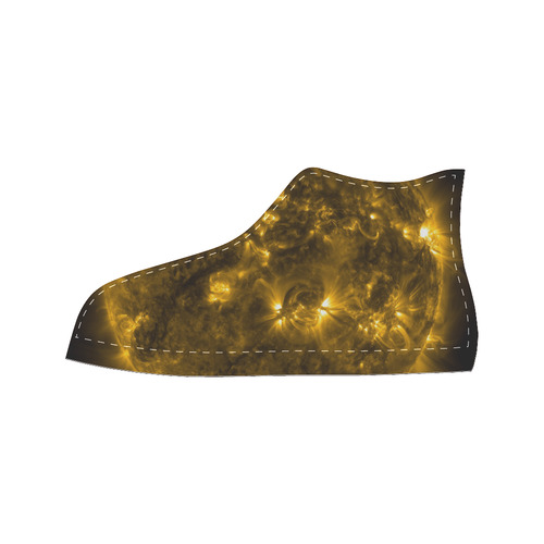 NASA: Sun & Solar Flares Stars Outerspace Men’s Classic High Top Canvas Shoes (Model 017)