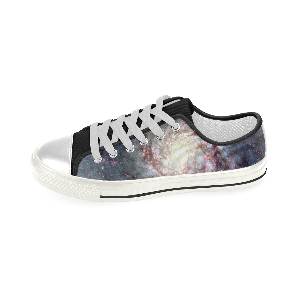 NASA: Whirlpool Galaxy Stars Outerspace Men's Classic Canvas Shoes (Model 018)