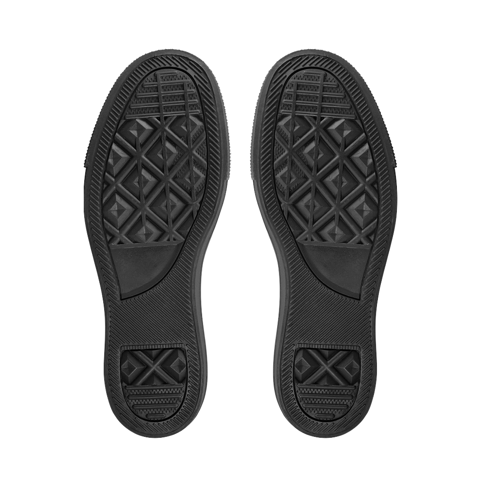 Textured retro shapes Men's Unusual Slip-on Canvas Shoes (Model 019)