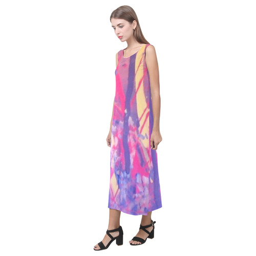 love art wonders 2 Phaedra Sleeveless Open Fork Long Dress (Model D08)