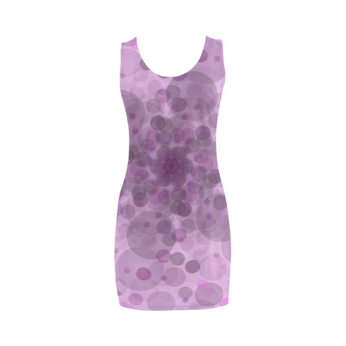 Circles in purple Medea Vest Dress (Model D06)
