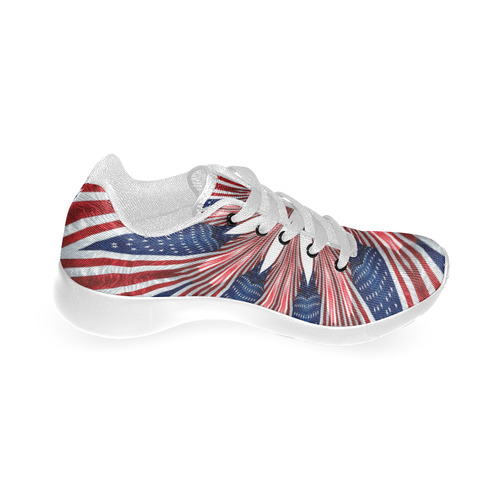PATRIOTIC: United States Flag Mandala 1 Women’s Running Shoes (Model 020)