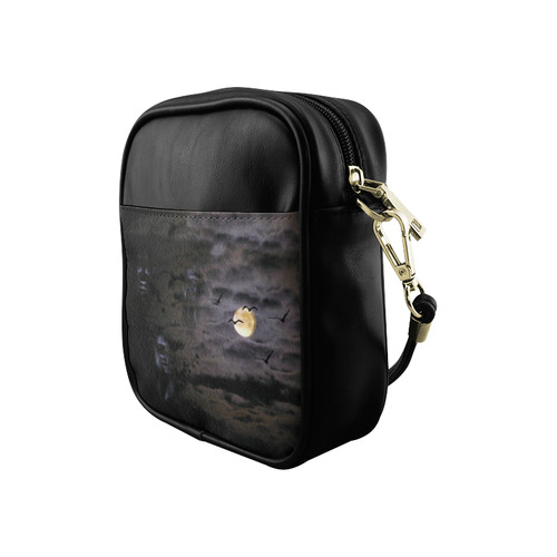Halloween Moon and Ghosts Sling Bag (Model 1627)