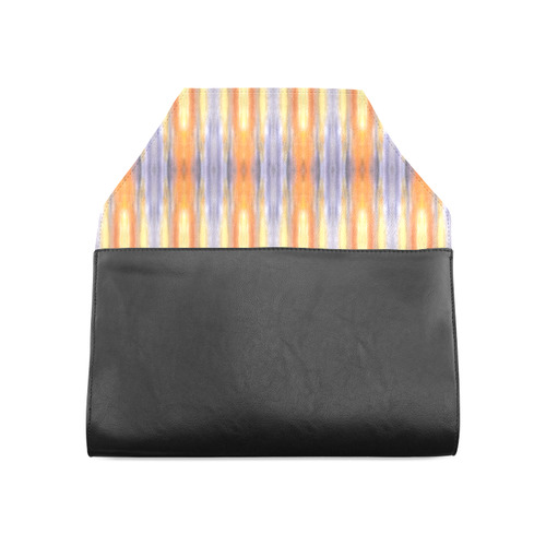 Gray Orange Stripes Pattern Clutch Bag (Model 1630)