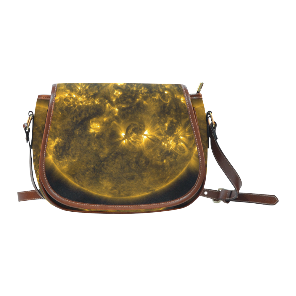 NASA: Sun & Solar Flares Stars Outerspace Saddle Bag/Large (Model 1649)