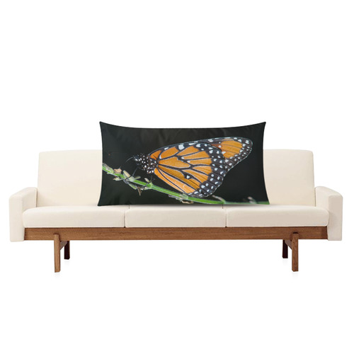 Monarch Butterfly Rectangle Pillow Case 20"x36"(Twin Sides)