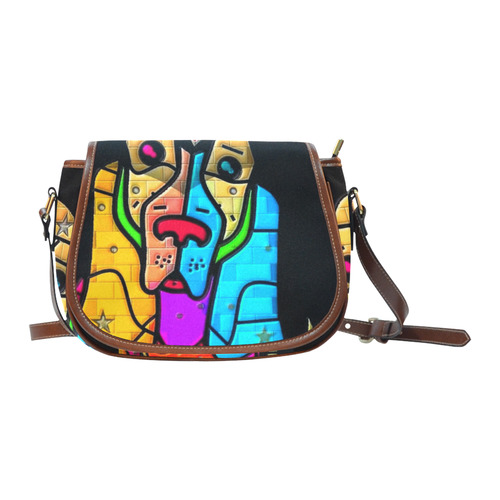 Simply love by Popart Lover Saddle Bag/Small (Model 1649) Full Customization
