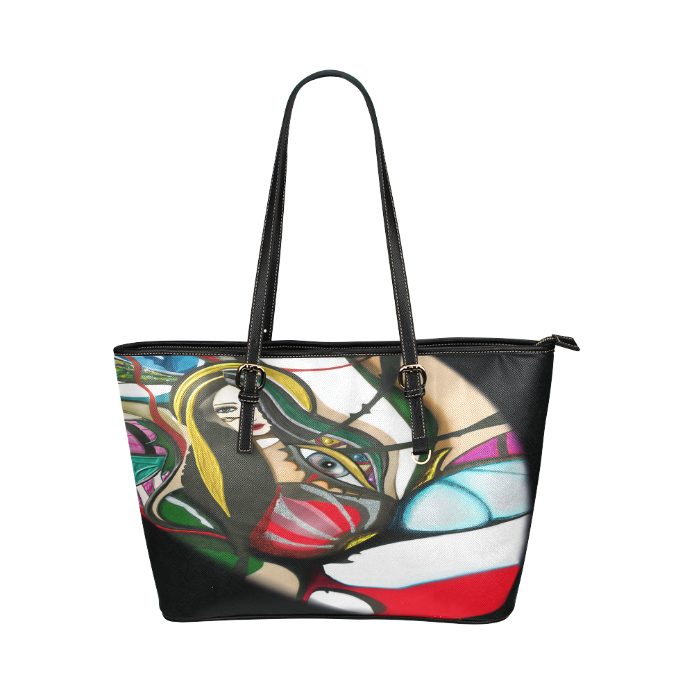 Forbidden Fruit Leather Tote Bag/Small (Model 1651)