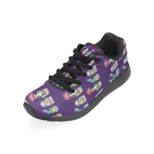 Cute Cactus Blossom Women’s Running Shoes (Model 020)