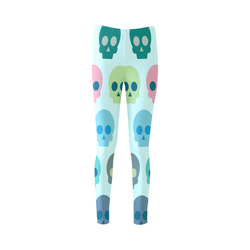 Colorful Skull Cute Pattern Cassandra Women's Leggings (Model L01)