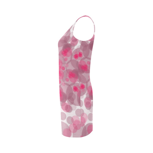 Pink and purple soft spots Medea Vest Dress (Model D06)