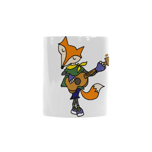 Foxy Red Fox Playing Guitar Custom Morphing Mug