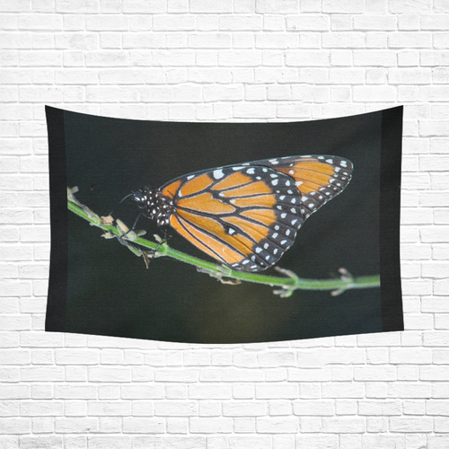 Monarch Butterfly Cotton Linen Wall Tapestry 90"x 60"
