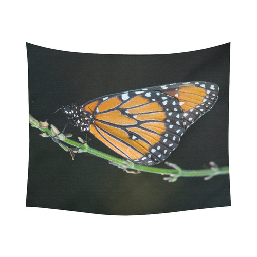 Monarch Butterfly Cotton Linen Wall Tapestry 60"x 51"