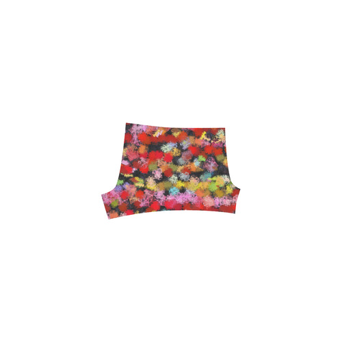 Colorful paint strokes Briseis Skinny Shorts (Model L04)