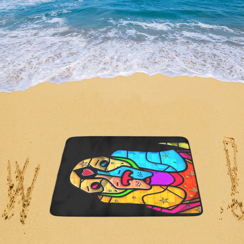 Simply love by Popart Lover Beach Mat 78"x 60"