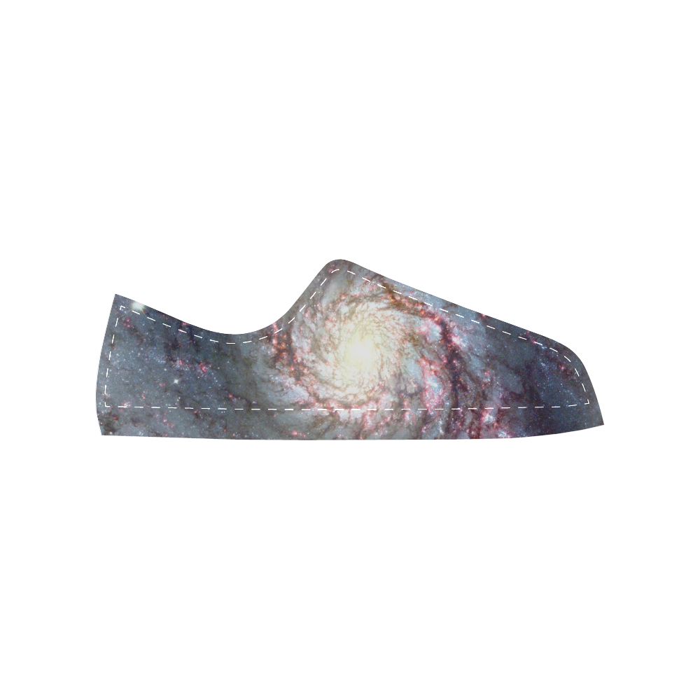 NASA: Whirlpool Galaxy Stars Outerspace Men's Classic Canvas Shoes (Model 018)