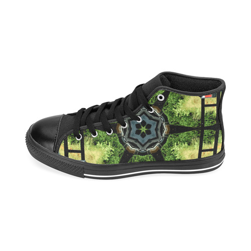 In the Jungle Men’s Classic High Top Canvas Shoes /Large Size (Model 017)