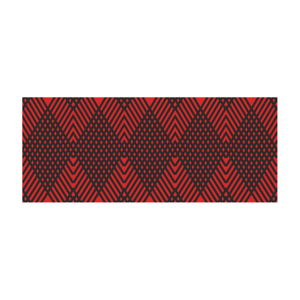Red and black geometric  pattern,  with rombs. Stainless Steel Vacuum Mug (10.3OZ)