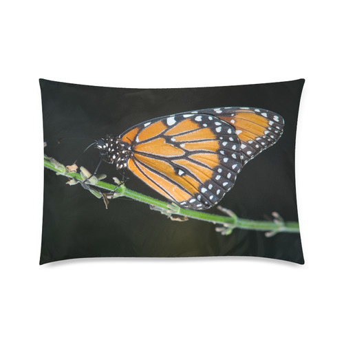 Monarch Butterfly Custom Zippered Pillow Case 20"x30"(Twin Sides)