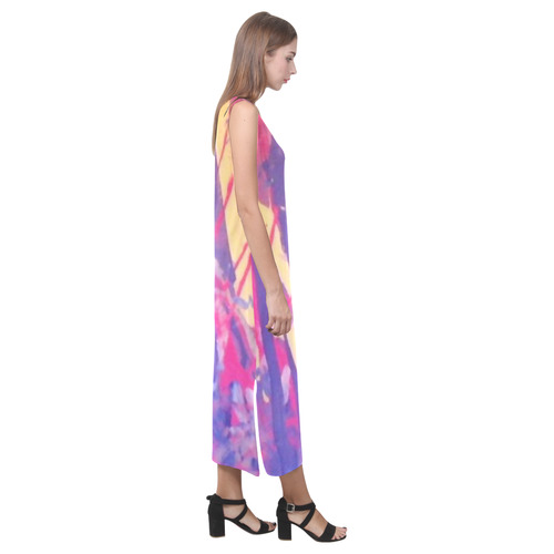 love art wonders 2 Phaedra Sleeveless Open Fork Long Dress (Model D08)