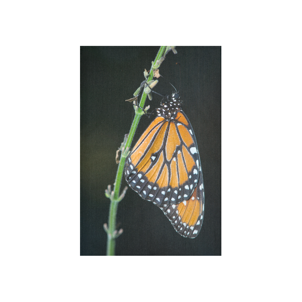 Monarch Butterfly Cotton Linen Wall Tapestry 40"x 60"